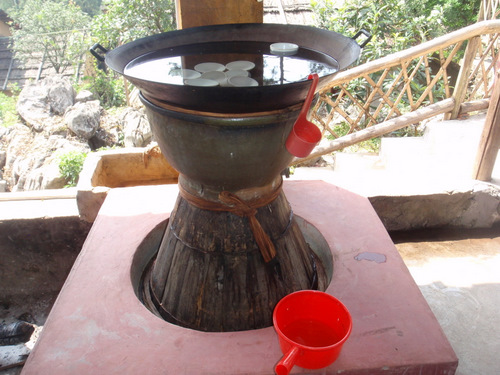 Rice wine distillery.